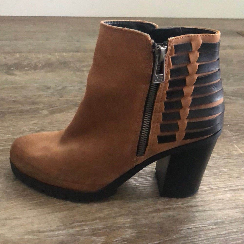 Suede booties